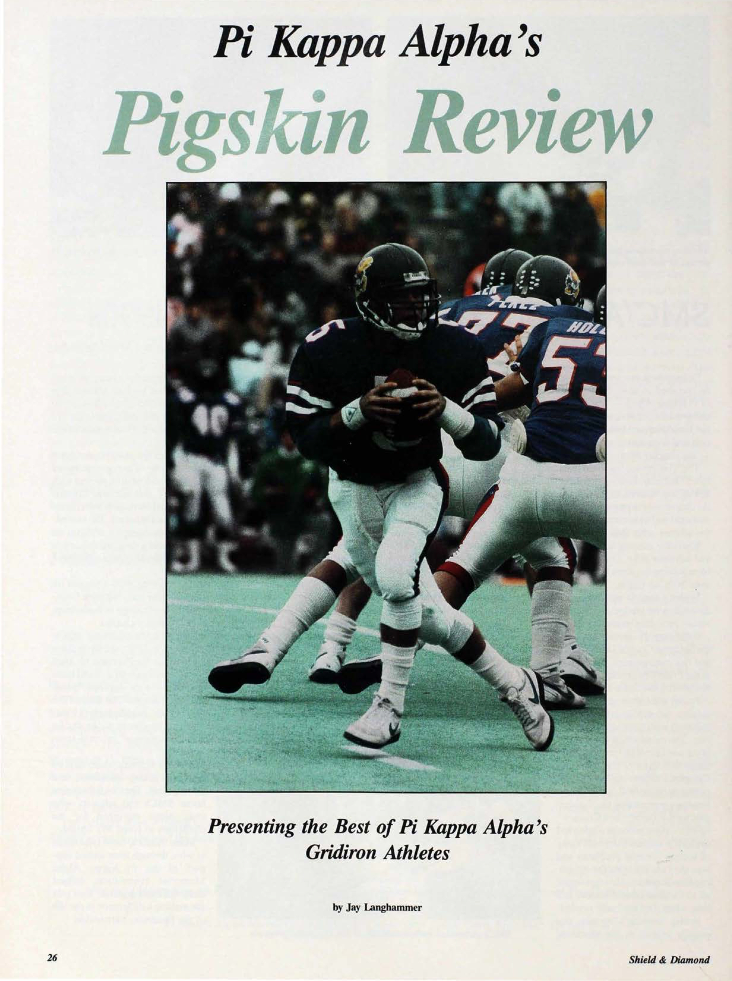 Pi Kappa Alpha's Pigskin Review